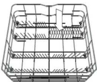 Technical line drawing of a multi-level mechanical or structural assembly (no text or symbols).