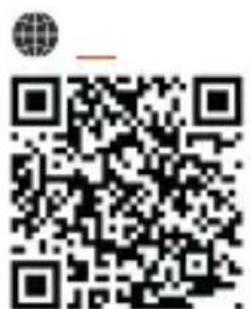 QR code with a small circular logo above it, containing encoded data.