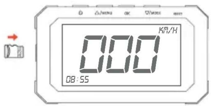 0 △/mm OK ON/OFF KM/H 000 08:55