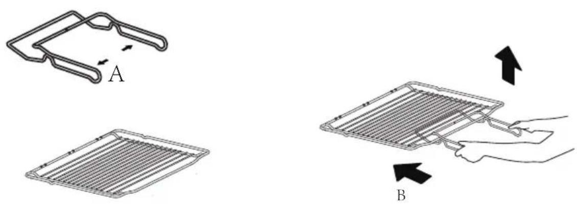 HISENSE BI6095CXUK - How to use grid & tray handle ( if fitted ) Grid - 1
