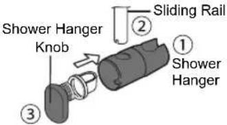 KDK TG3AE1 - Shower Hanger installation. - 3