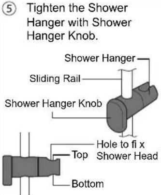 KDK TG3AE1 - Shower Hanger installation. - 4