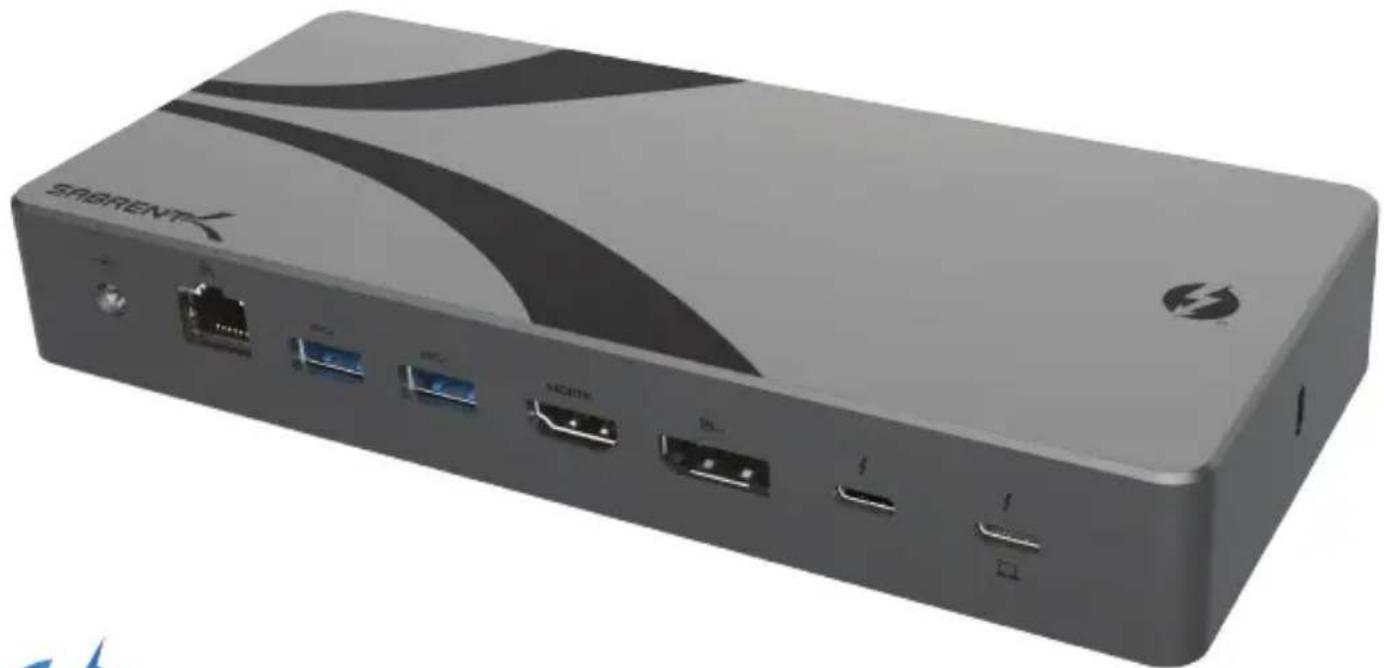 Sabrent DS-T4MF - THUNDERBOLT 4™ DOCKING STATION WITH 8K DISPLAY OUTPUT AND 60W CHARGING - 1