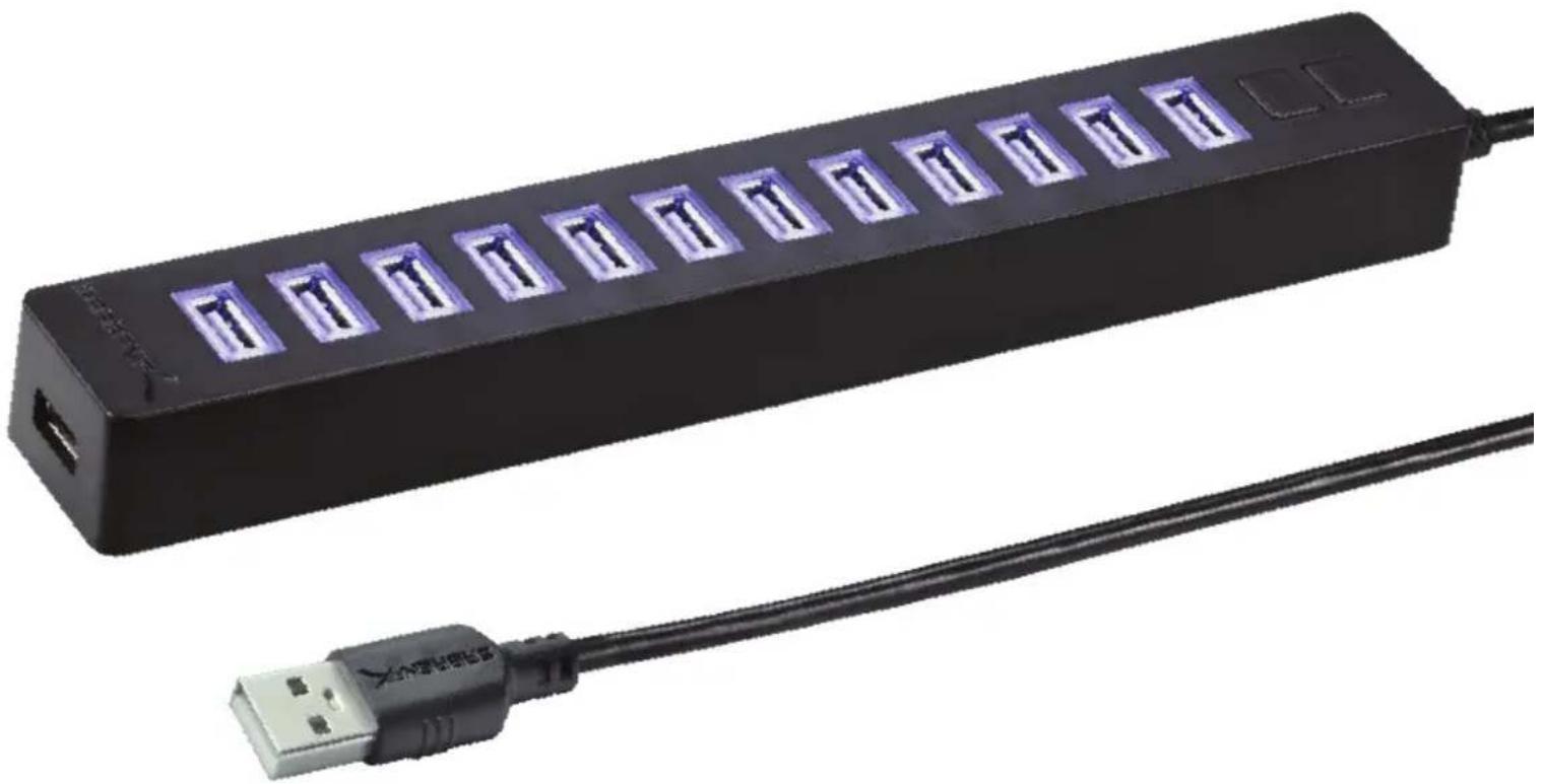 Sabrent HB-U14P - PORT USB 2.0 HUB WITH POWER ADAPTER - 1