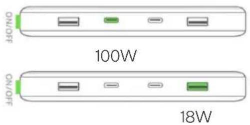 ON/OFF 100W ON/OFF 18W