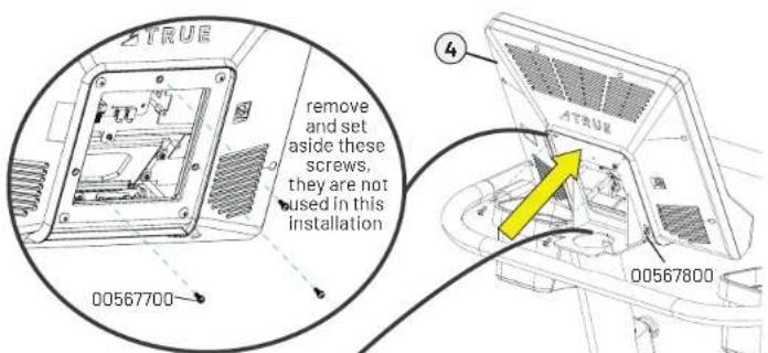 remove and set aside these screws. they are not used in this installation 00567700 00567800