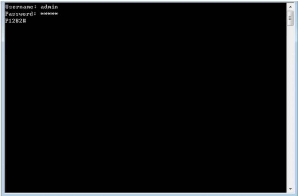 Username: admin Password: ***** P1282#