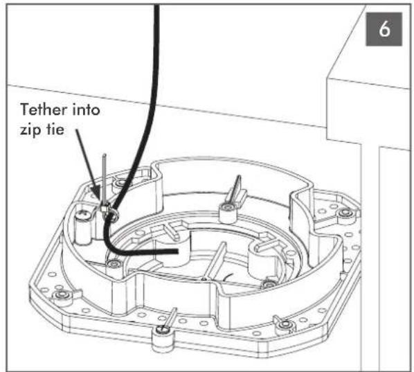 Tether into zip tie