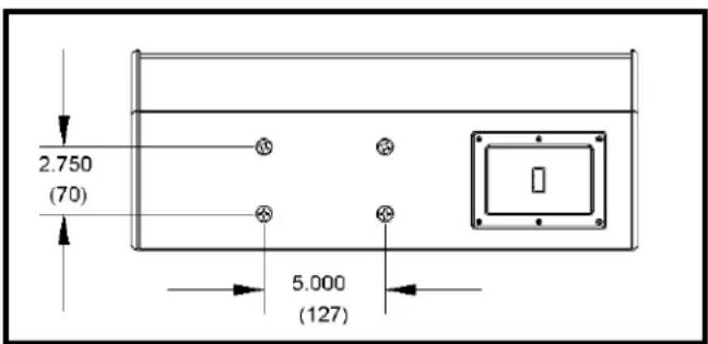 2.750 (70) 5.000 (127)
