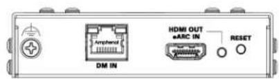 Amphenol DM IN HDMI OUT eARC IN RESET