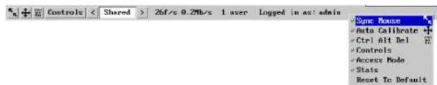 Sync House • Auto Calibrate + • Ctrl Alt Del 12 • Controls • Access Mode • Stats Reset To Default