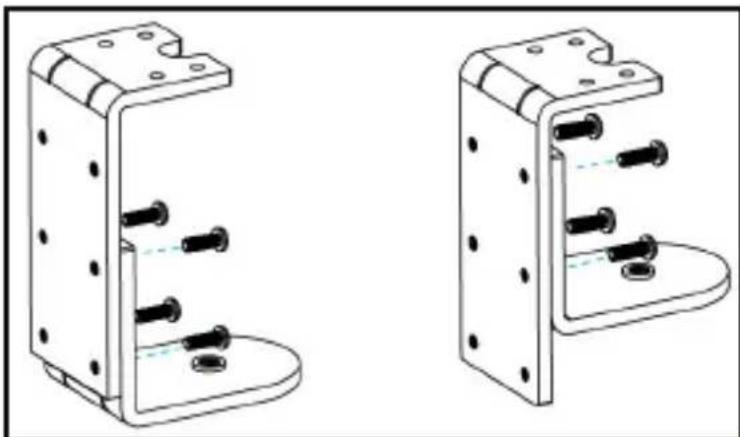 StarTech.com ARMDUALPS - Securing the C-Clamp to the Mounting Surface - 1