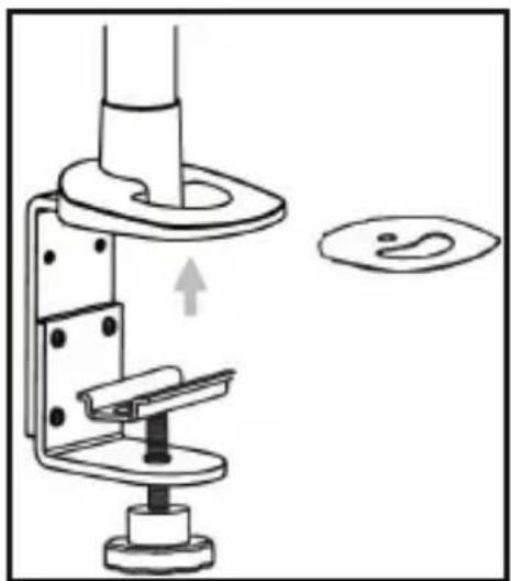 StarTech.com ARMDUALPS - Attaching the Knob to the C-Clamp - 3