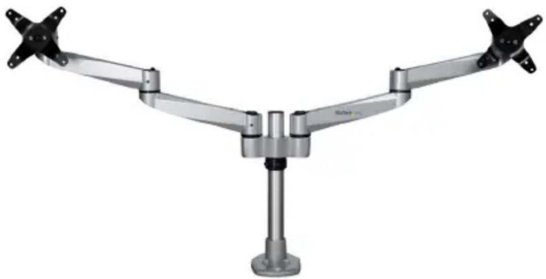 StarTech.com ARMDUALPS - Desk-Mount Dual Monitor Arm | Full Motion | Silver - 1