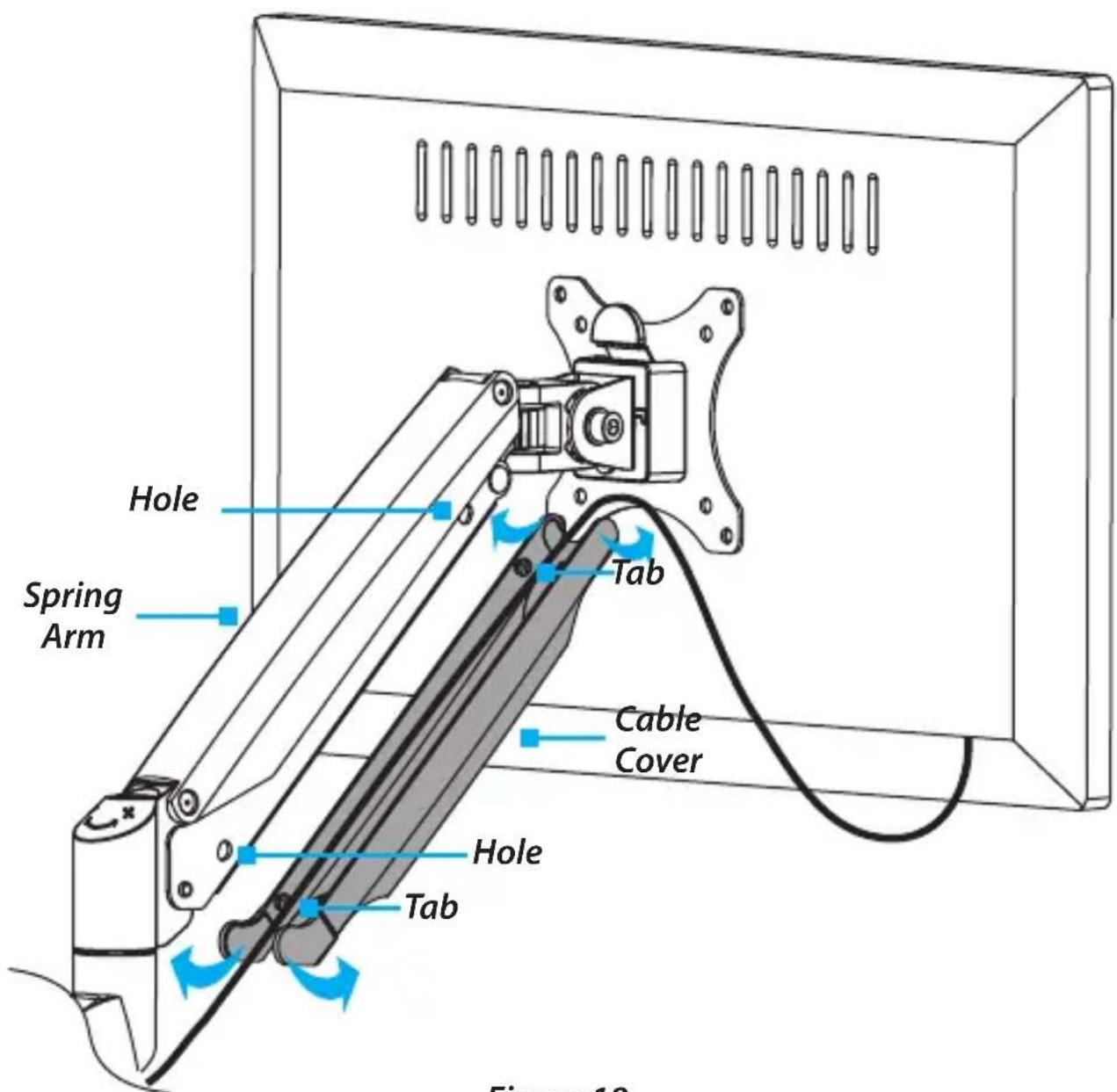 Hole Spring Arm Tab Cable Cover Hole Tab Figure 10