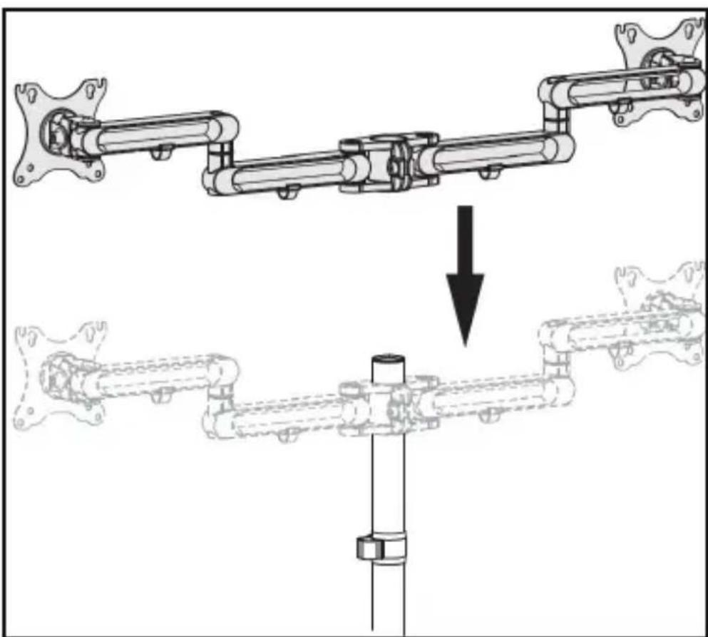 StarTech.com ARMDUAL3 - Assembling the Monitor Arm - 2