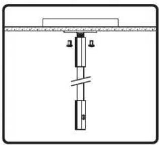 Pure mechanical assembly diagram without any text, numbers, or symbols