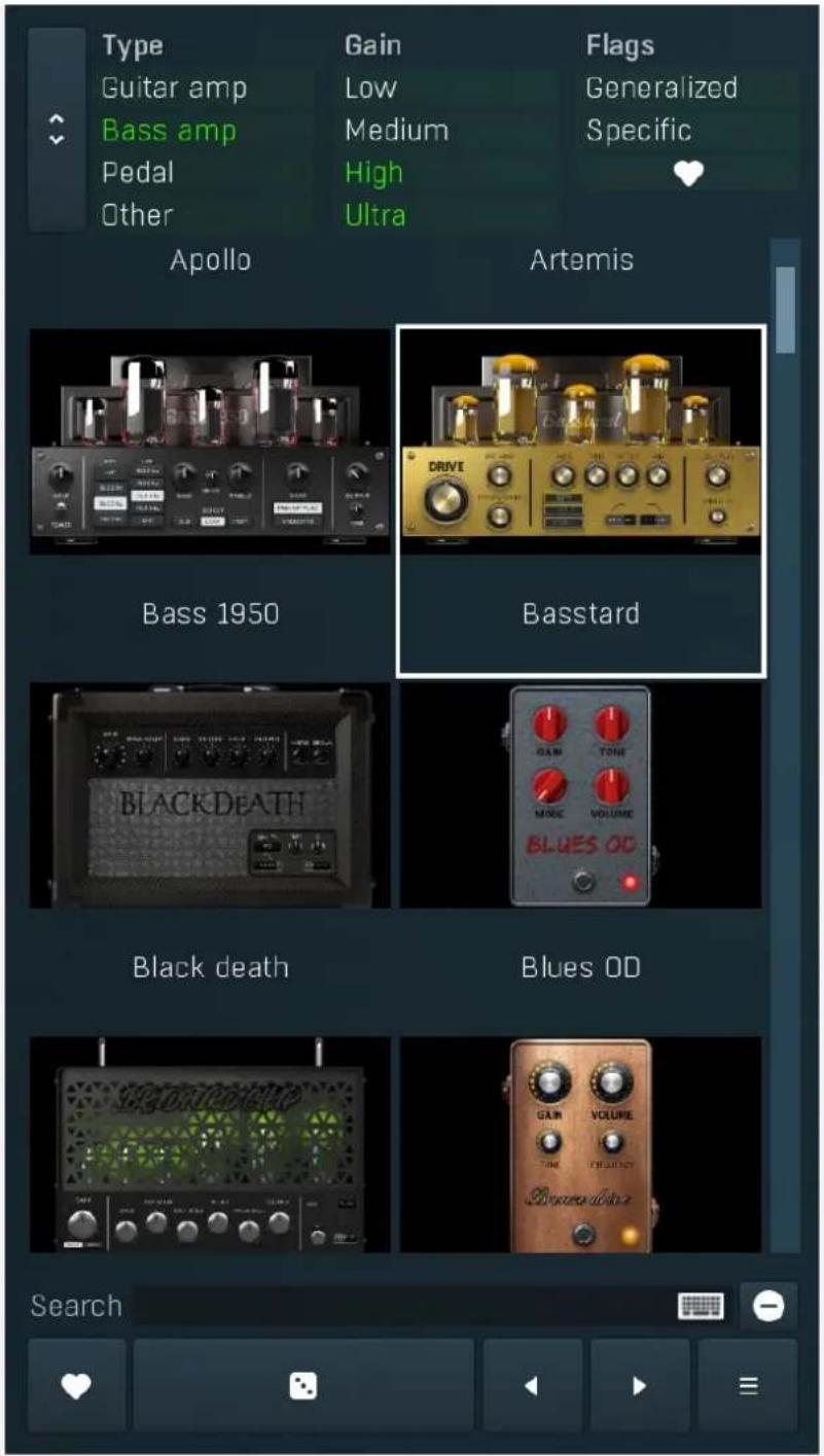 Type Guitar amp Bass amp Pedal Other Gain Low Medium High Ultra Flags Generalized Specific Apollo Artemis Bass 1950 Basstard BLACKDEATH Black death Blues OD Search