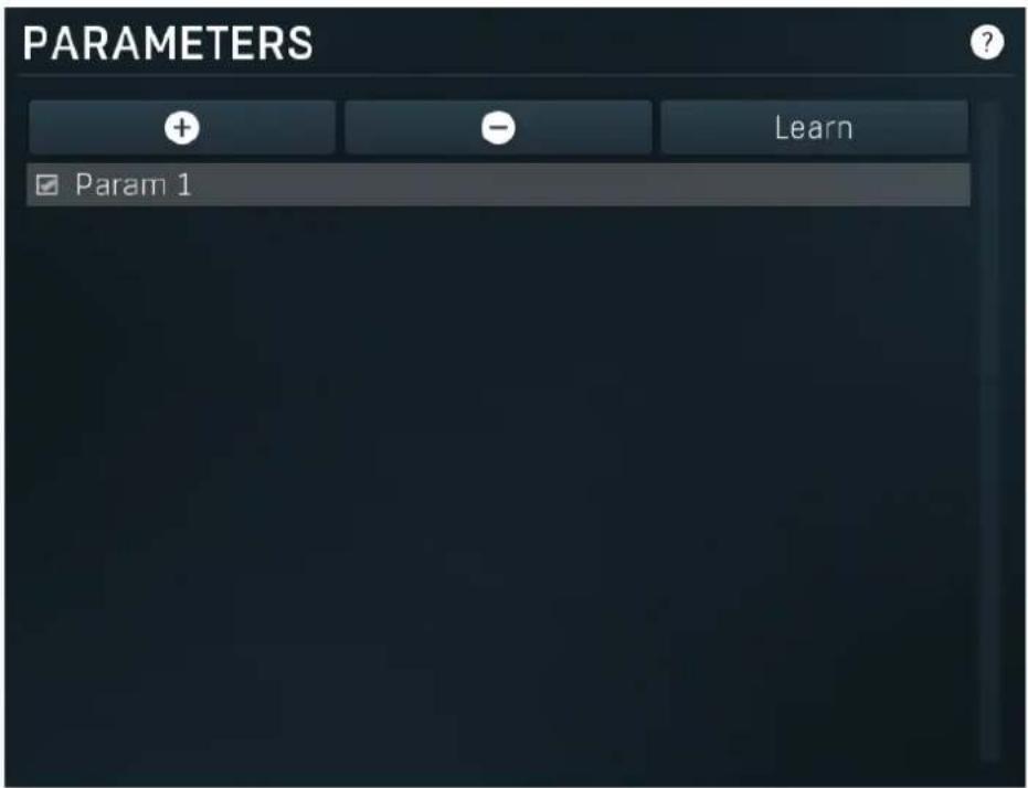 PARAMETERS + - Learn Param 1