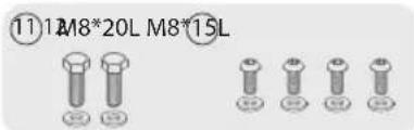 ⑪12M8*20LM8*15L