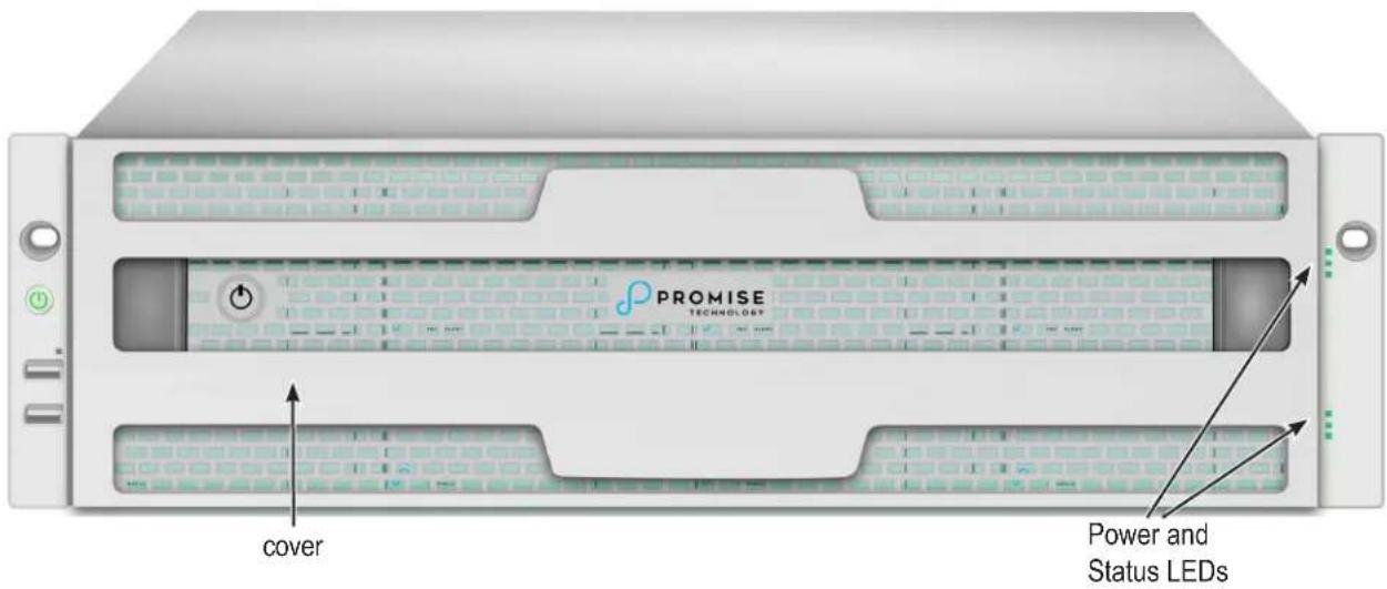 PROMISE TECHNOLOGY cover Power and Status LEDs