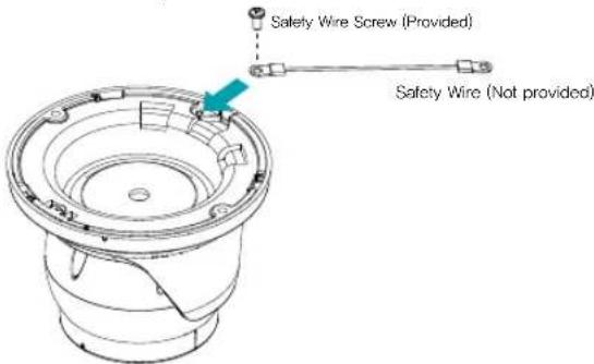Safety Wire Screw (Provided) Safety Wire (Not provided)