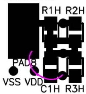 R1H R2H PAD8 VSS VDD C1H R3H