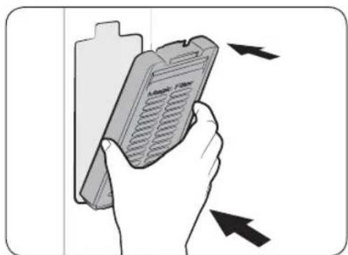 Illustration showing a hand holding an electronic device with directional arrows indicating movement or change.
