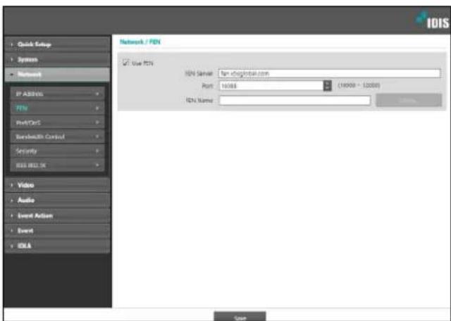 Quick Setup System Network IP Address WiFi HostCard Basewidth Control Security SAS-802.04 Video Audio Event Action Event IDNA Network / FDI Use FDI FDI Server: fpi.vd@global.com Port: 16088 FDI Name: (16000 - 12000) Sales