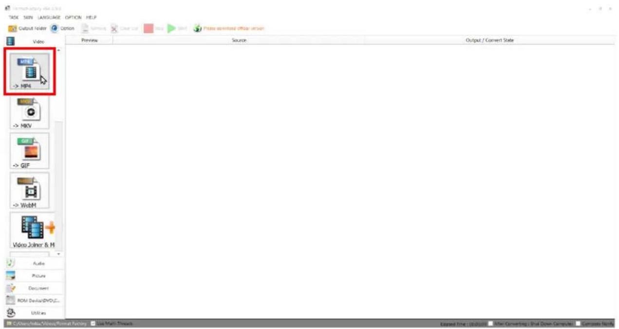 Output Folder Option Video Preview Source Output / Convert State MP4 -> MP4 -> MKV -> GIF -> WebM Video Joiner & M Audio Picture Document ROM Device/DVD/C... Utilities C:\Users\Video\Video\Forest\Poetry - Live Multi-Thesis Passed Time: 10:00:00 After Converting: Shut Down Computer Concrete Notify