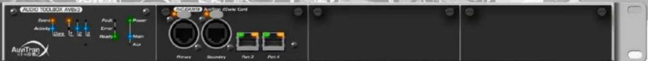 AUDIO TOOLBOX AVB3 Event Activity Cune 1c Leg 1d Pout Error Ready Power Main Aut AVB3/CAMTS Audio (Device Cord) Primary Secondary Part 2 Part 4 AuyTran