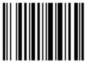 Black and white barcode image with vertical lines on both sides