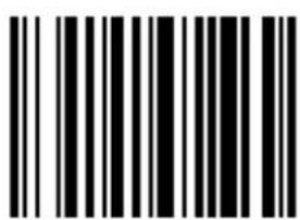 Black and white barcode image with vertical lines on both sides