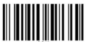 Black and white barcode image with vertical lines and a small 'x' mark in the bottom right corner.