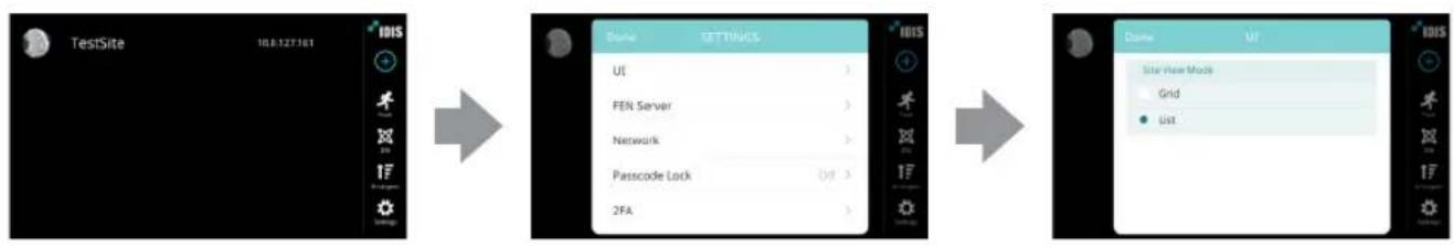 IDIS Mobile - Grid UI - 1