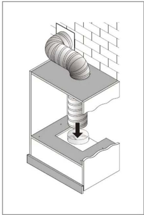 MATRIX MXTE60SS - The cooker hood can be vented in different ways according to requirements: - 1