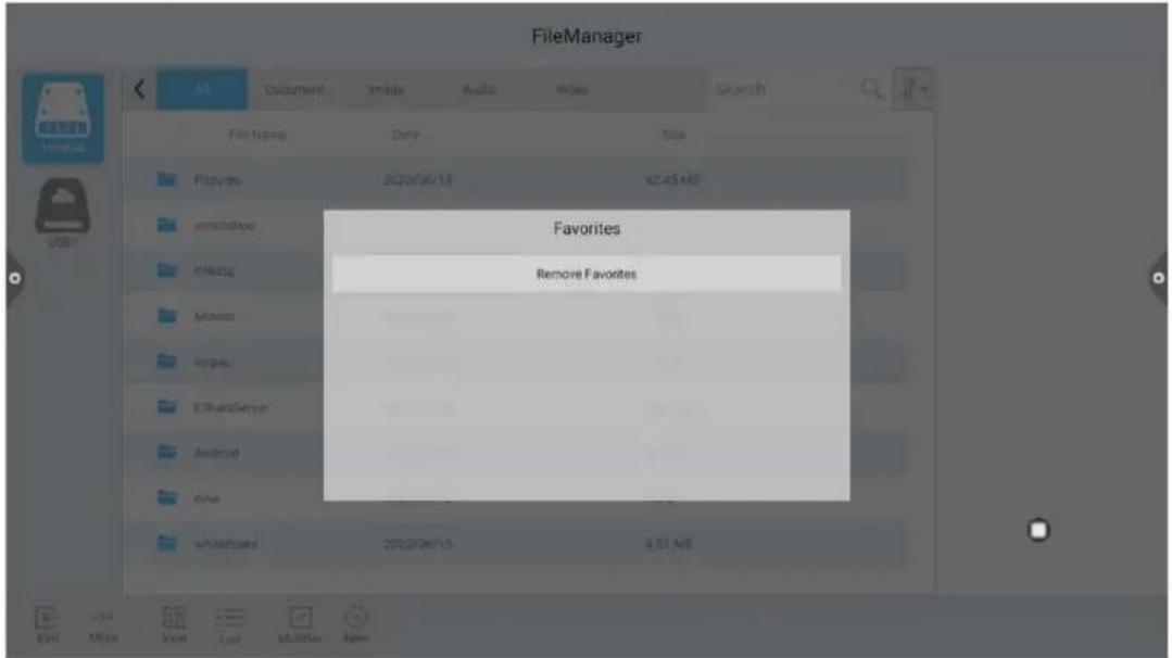 FileManager File Name Date Size Favorites Remove Favorites 2000/06/13 €2.45 MG annotable thinking Movies vogas ETHRSER Android dive ePhotocard 2000/06/15 4:51 MB
