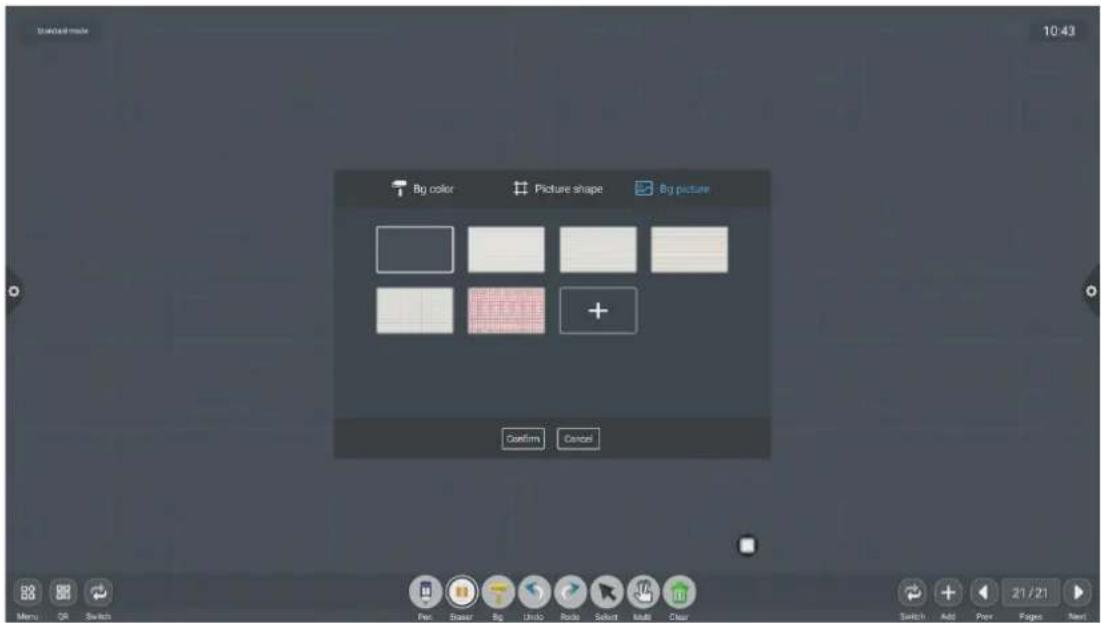 3d40a8 mode 10:43 Big color Picture shape Big picture Confirm Cancel Menu OK Switch Pan Erase Big Uniso Mode Select Multi Clear Switch Add Prev Pages Next 21 / 21