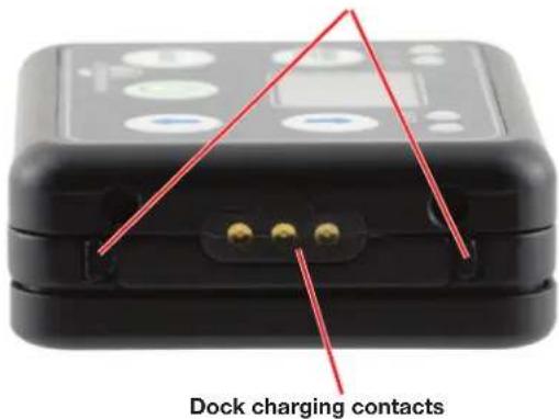 Dock charging contacts