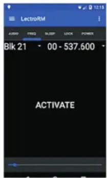 LectoRM AUDIO FREQ SLEEP LOCK POWER Blk 21 00 - 537,600 ACTIVATE