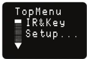 TopMenu IR&Key Setup...
