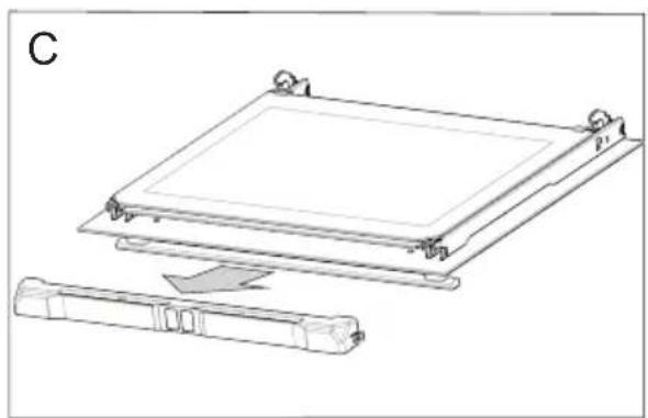 Hansa BOES69821 - Removing the inner panel - 2