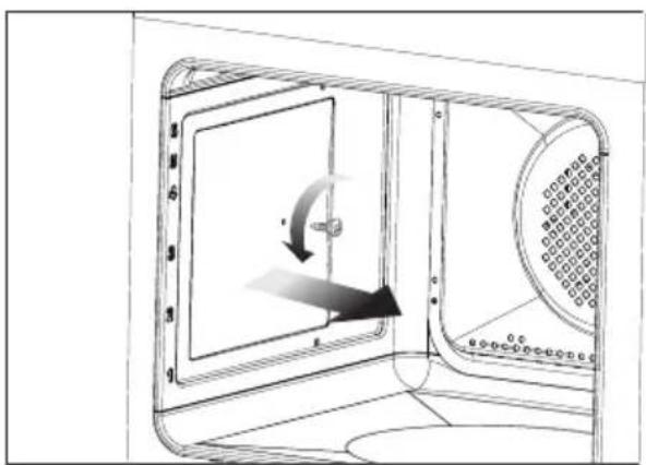 Hansa BOES69821 - Before replacing the halogen bulb, make sure the appliance is disconnected from the electric mains to avoid a possible electric shock. - 2
