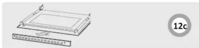 Technical diagram showing three views of a mechanical assembly with labeled components and a numbered section marker.