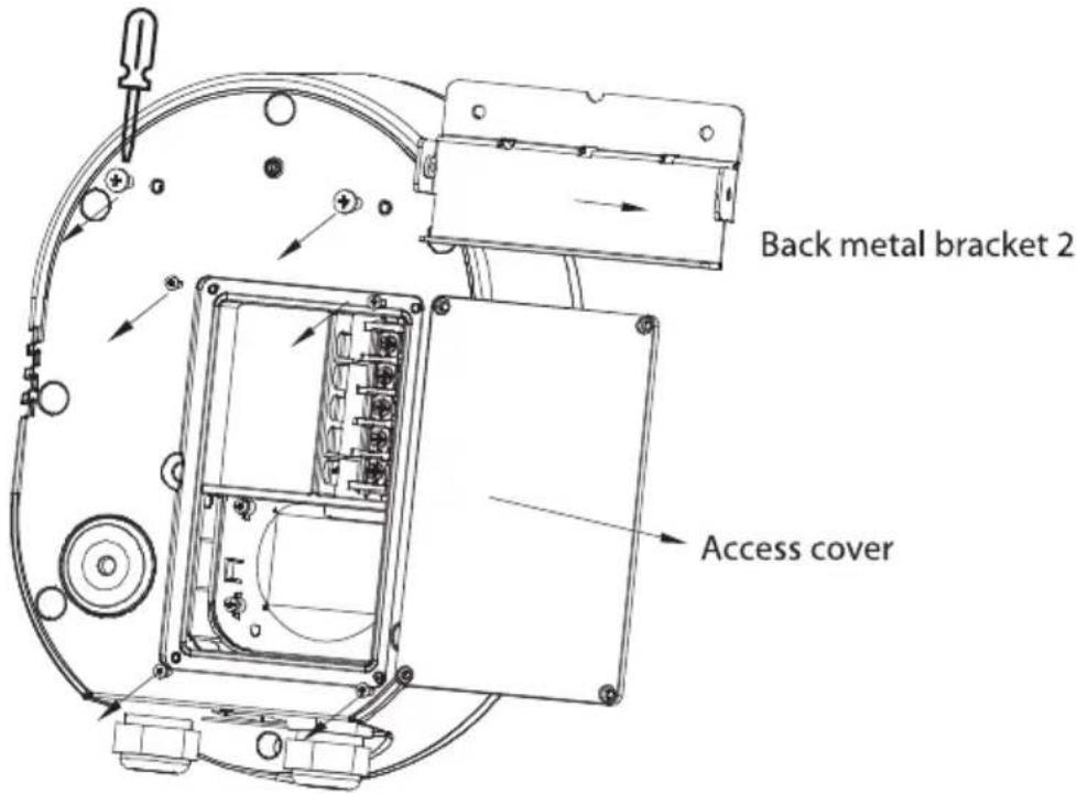 Back metal bracket 2 Access cover