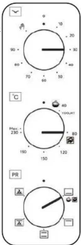 90° 80° 70° 60° 50° 40° 30° 20° 10° °C Max. 230° 190° 150° 120° 80° YOGUNT PR