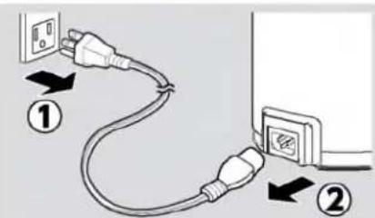 Diagram showing two connected electrical plugs with labeled arrows indicating connection points