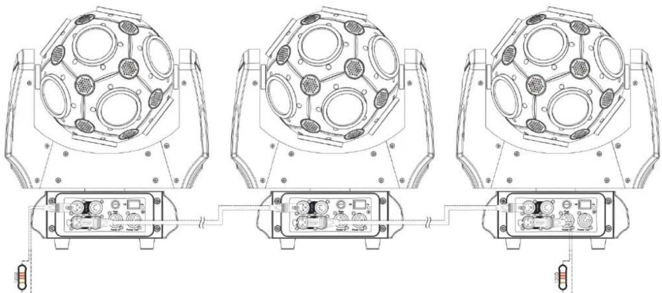 Technical line drawing of three identical mechanical components with internal circular and rectangular features, shown from top, side, and bottom views (no text or symbols)