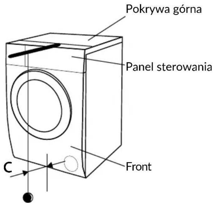 Pokrywa górna Panel sterowania Front C