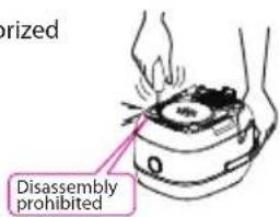 orized Disassembly prohibited